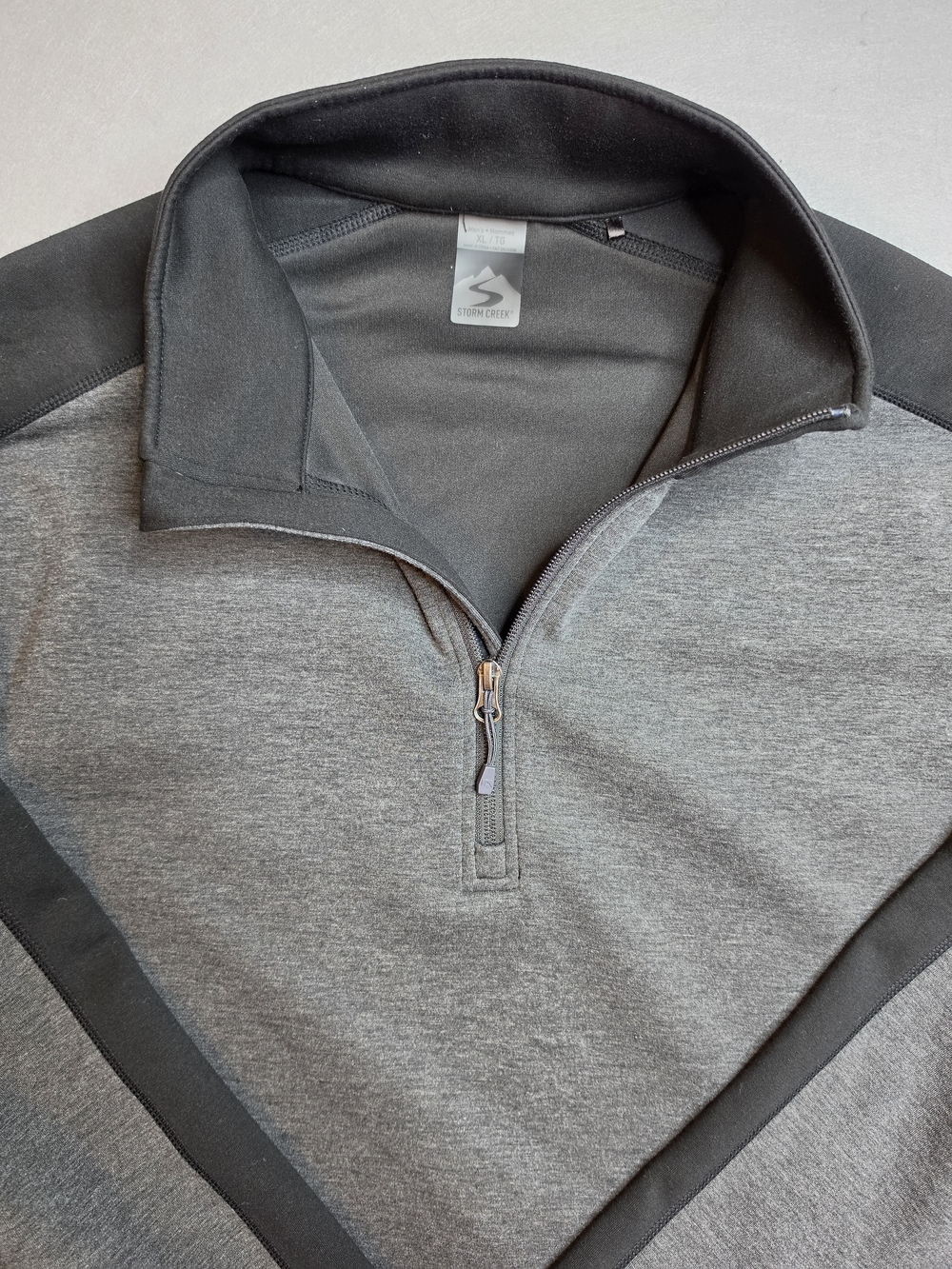 Storm Creek Men's Gray Micofleece 1/4 Zip Pullover Fleece Size XL